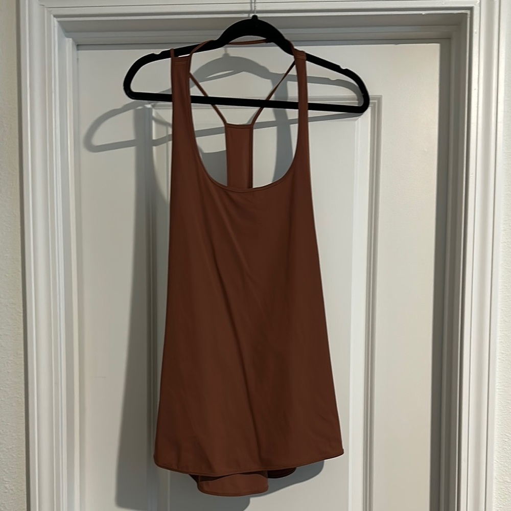 lululemon Brown Racerback Tank Top
